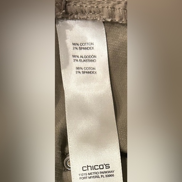 Chico's Taupe Corduroy Pants - Picture 8 of 8